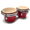 Bongos: Red Bongo Drums with 6″ / 7″ heads Professional Series