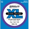 D’Addario EXL115 Nickel Wound – Jeux de cordes pour guitares électriques Medium/Blues-Jazz 11 – 49