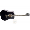 Stagg – Guitare acoustique – Gt.westn.lacquee noire/package