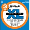 D’Addario – EXL110-3D – XL Nickel Wound – Jeu de cordes pour guitare électrique – Tirant Regular Light (.010-.046) – Pack de 3 (Import Royaume Uni)