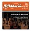 D’Addario – Cordes pour les guitares folk, acoustiques et électro acoustiques EJ15 – Jeu acoustique Phosphor bronze 10-47