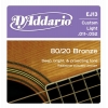 DAddario EJ 80/20 Bronze Acoustic Guitar Strings (EJ10/EJ11/EJ12/EJ13/EJ14)EJ13 11-52