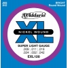 D’Addario EXL120 Nickel Wound Jeu de cordes pour guitare électrique Tirant Super Light (.009-.042) (Import Royaume Uni)
