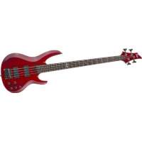 Esp-ltd – Guitare basse – Ltd b154 4 cordes rouge transp
