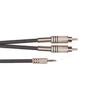 Yellow Cable – Cables RCA / 1 MINI JACK ST. 3,5 MM RCA MALE METAL -K06M