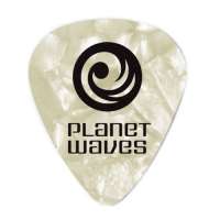 Planet Waves 1CWP2-10 Lot de médiators Celluloïd Blanc nacré Light / 0,50mm 10 pièces (Import Royaume Uni)