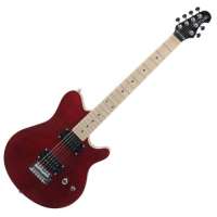 Rocktile Pro MM150-TR Guitare électrique (Transparent/rouge)