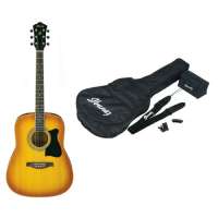 IBANEZ – V50NJP-LVS Pack – guitare folk Vintage sunburst avec kit accessoires