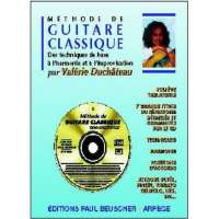 Partition : Nouvelle methode de guitare classique V. Duchateau + CD