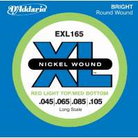 D’Addario – EXL165 – XL Nickel Wound – Jeu de cordes pour basse électrique – Tirant Regular Light Top/Medium Bottom (.045-.105) (Import Royaume Uni)